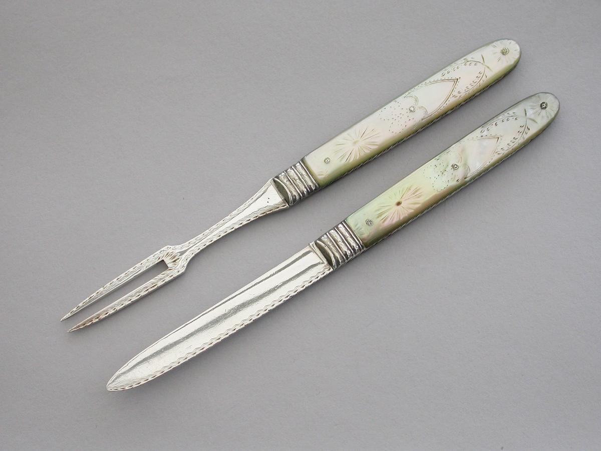 Mother of Pearl Folding Fruit Knife