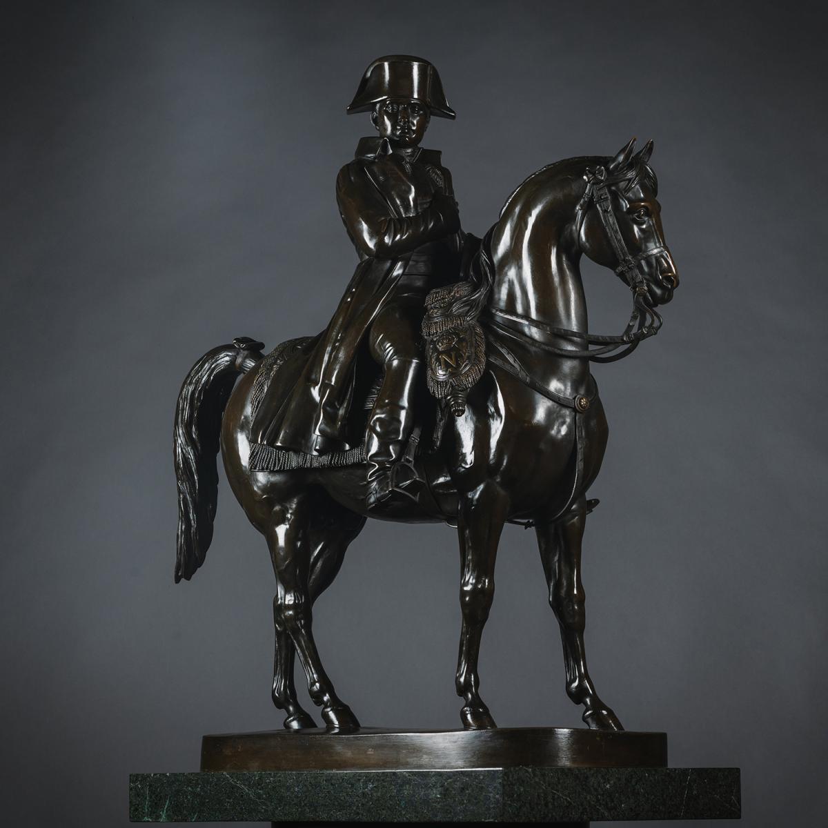 Bronze Sculpture of Emperor Napoleon on Horseback
