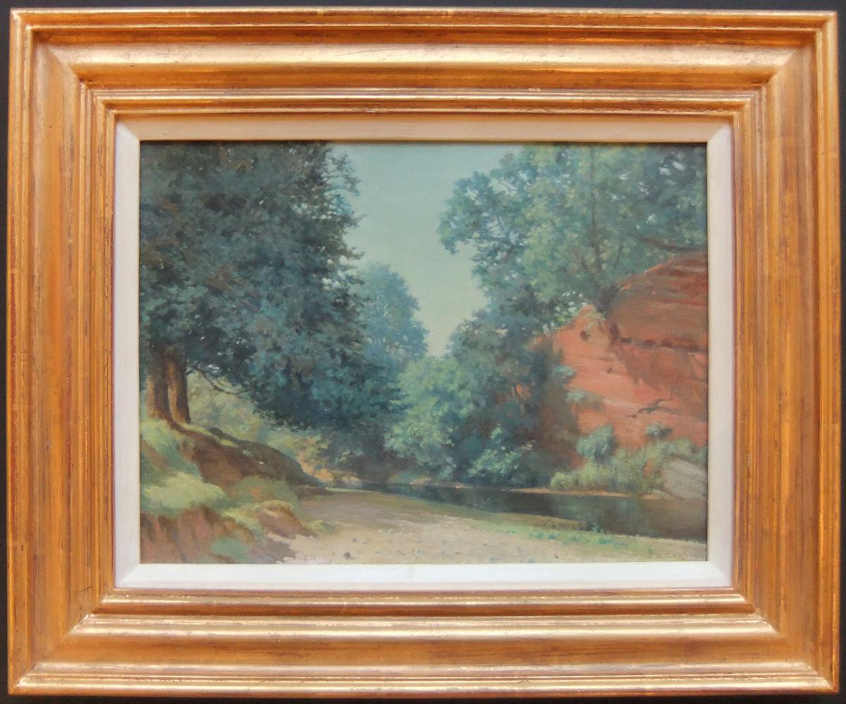 Thomas Bowman Garvie "Croglin Beck, Cumberland" oil painting