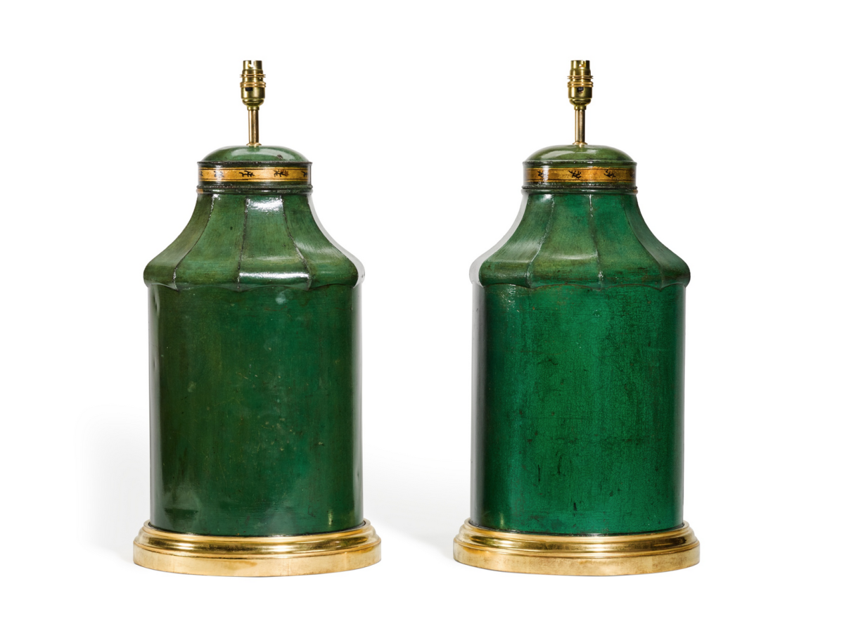 Green Tea Canister Lamps