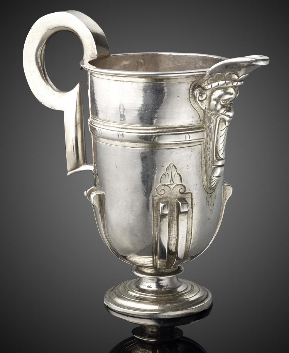 A Silver and Parcel Gilt Ewer Spanish, 16th Century