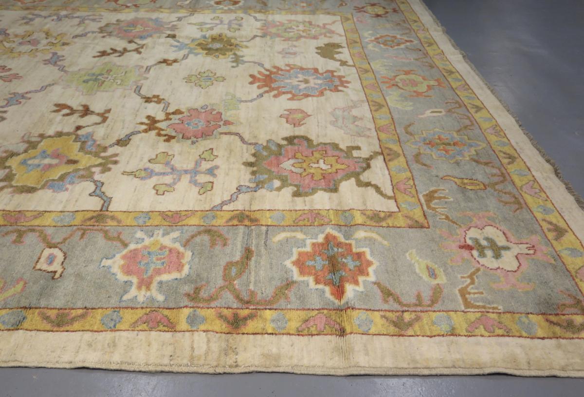 Contemporary Oushak Carpet, Handwoven in Iran