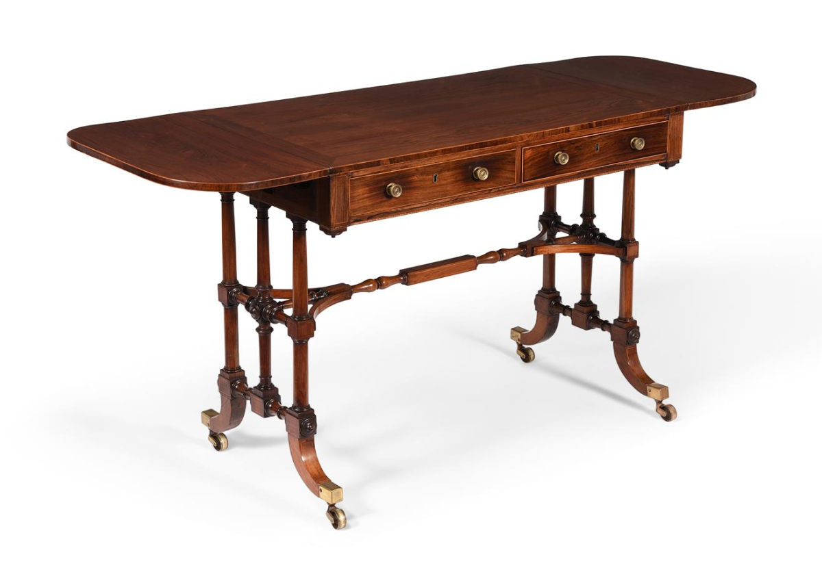 Regency Rosewood Sofa Table