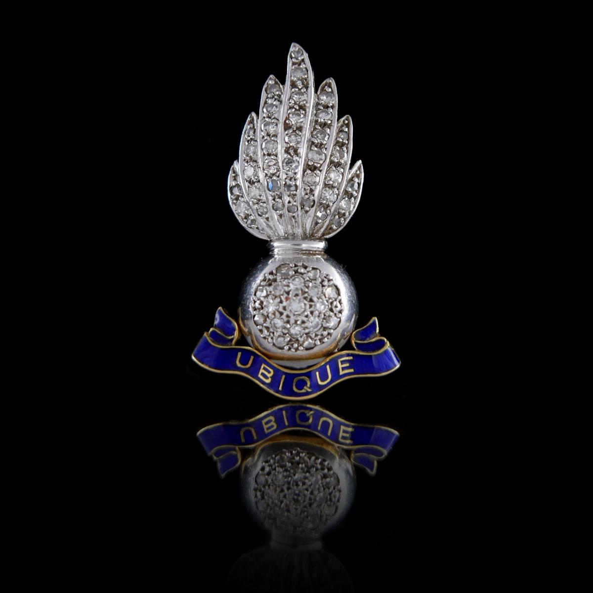 Royal Artillery Diamond Brooch