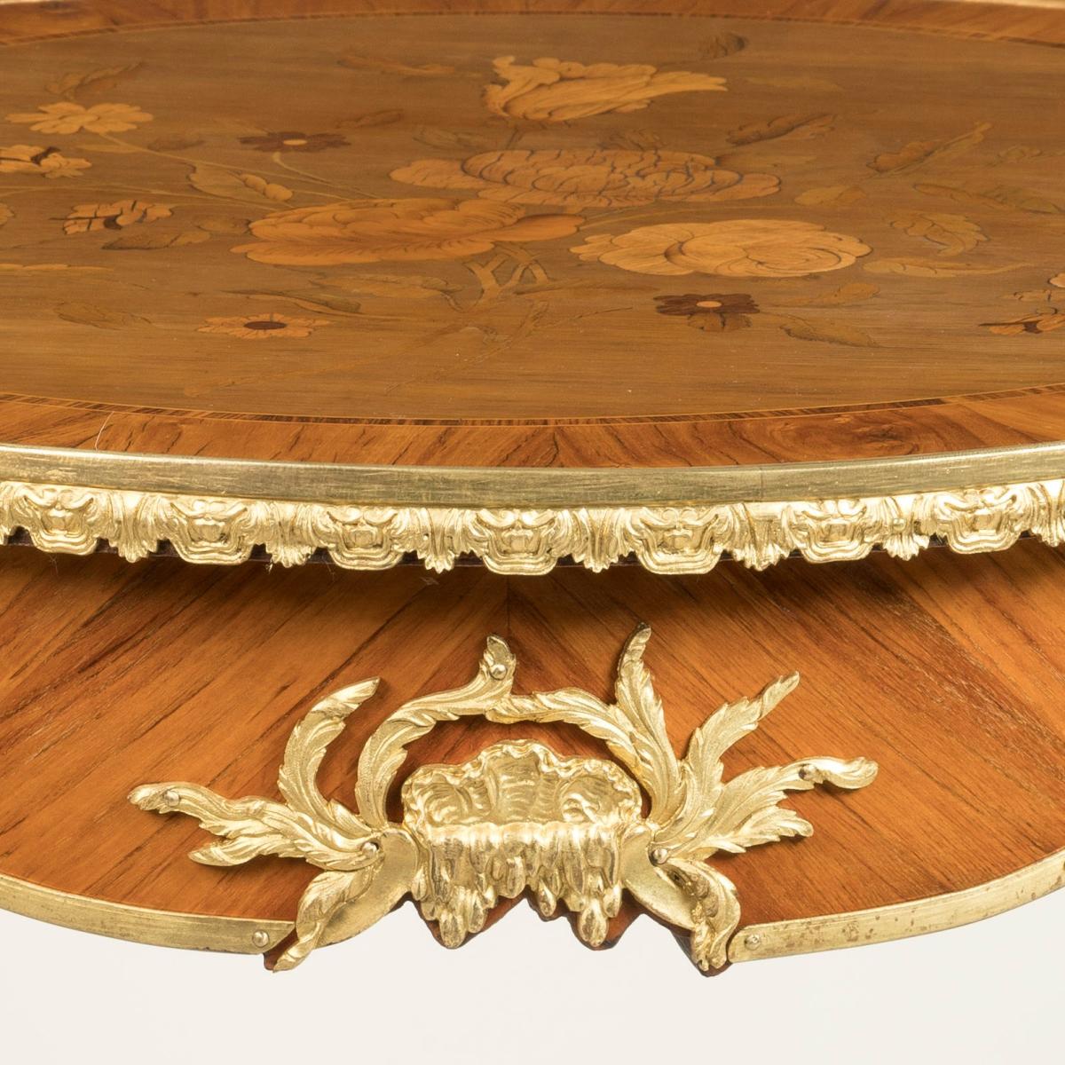 Fine Marquetry Inlaid Occasional Table by François Linke