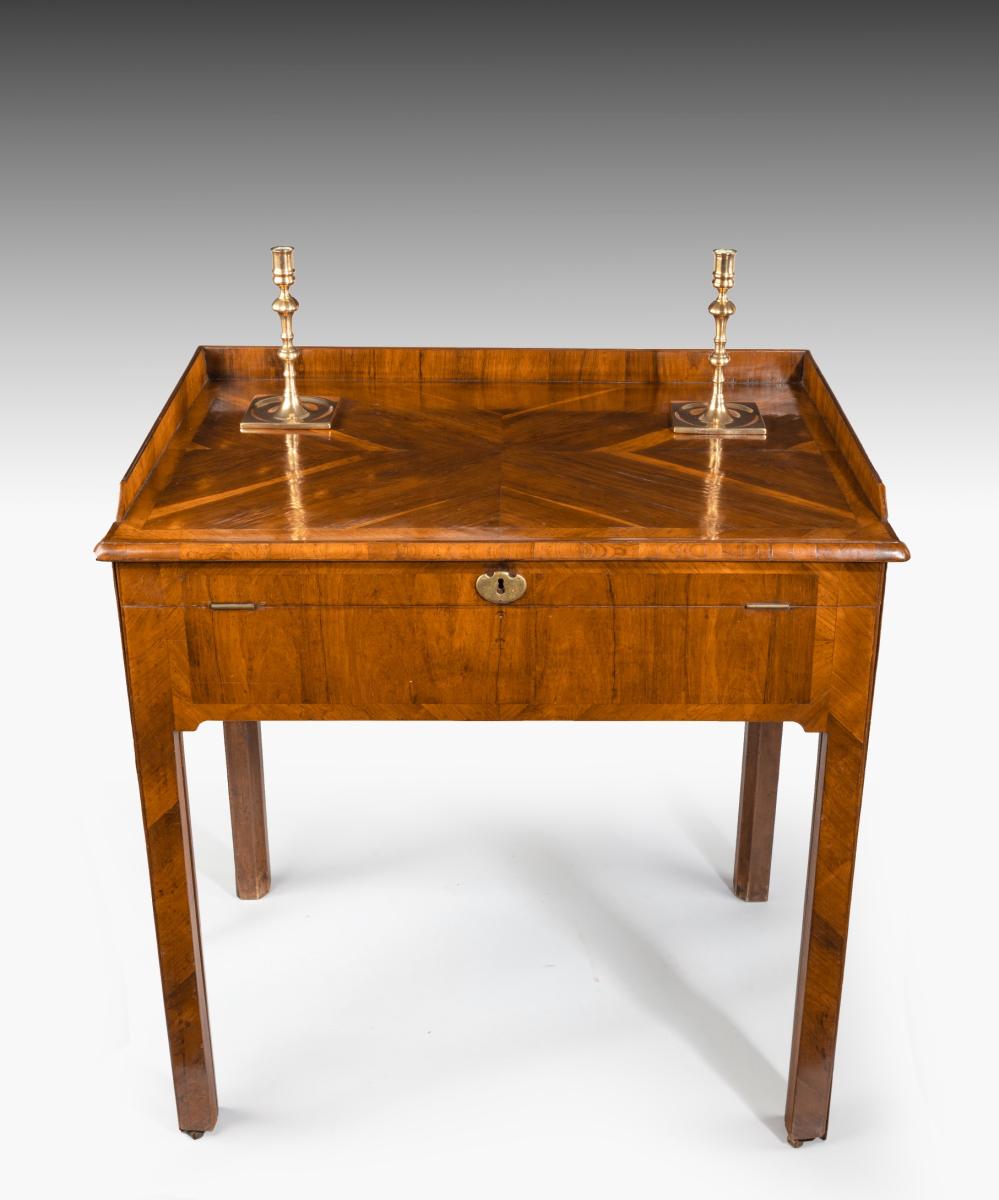 George II walnut drawing table