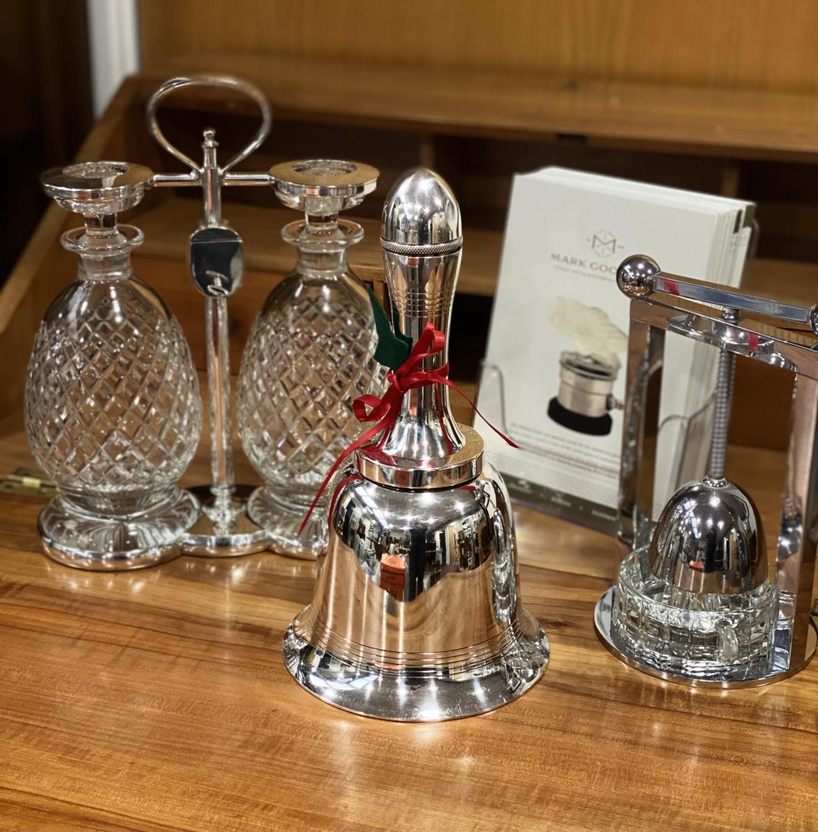 Aspreys Joy Bell Cocktail shaker in a decorative setting