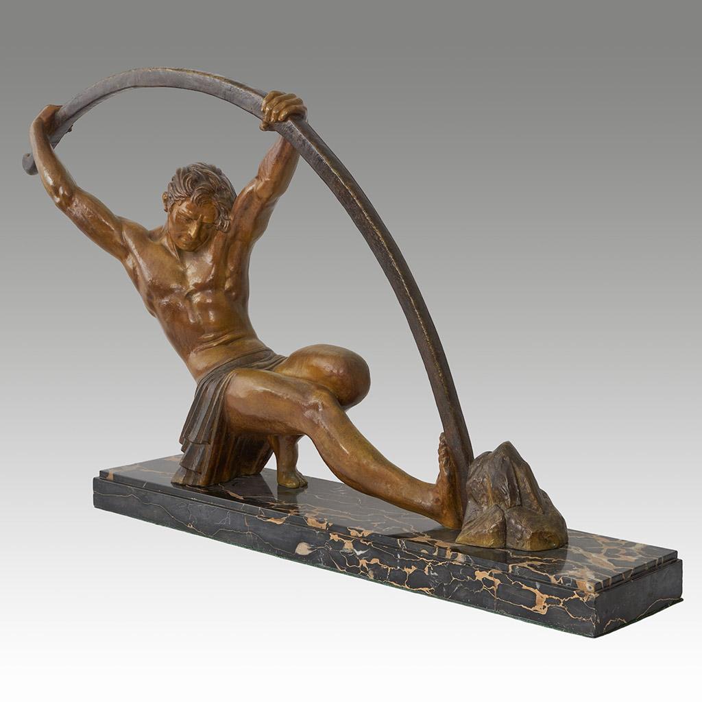'L'age du Bronze' An Art Deco Sculpture by Demetre Chiparus