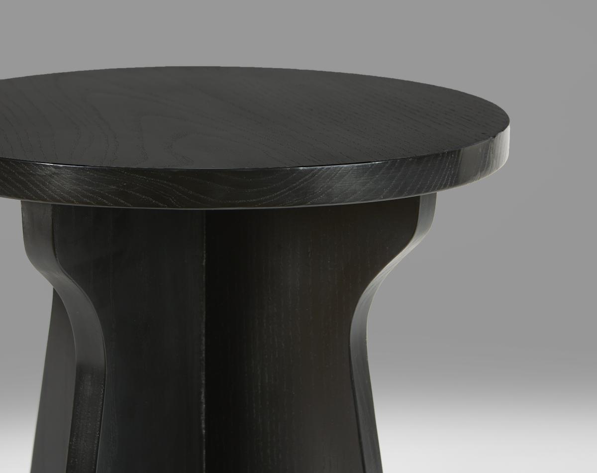 A Pair Of Ebonised Modernist Occasional Tables
