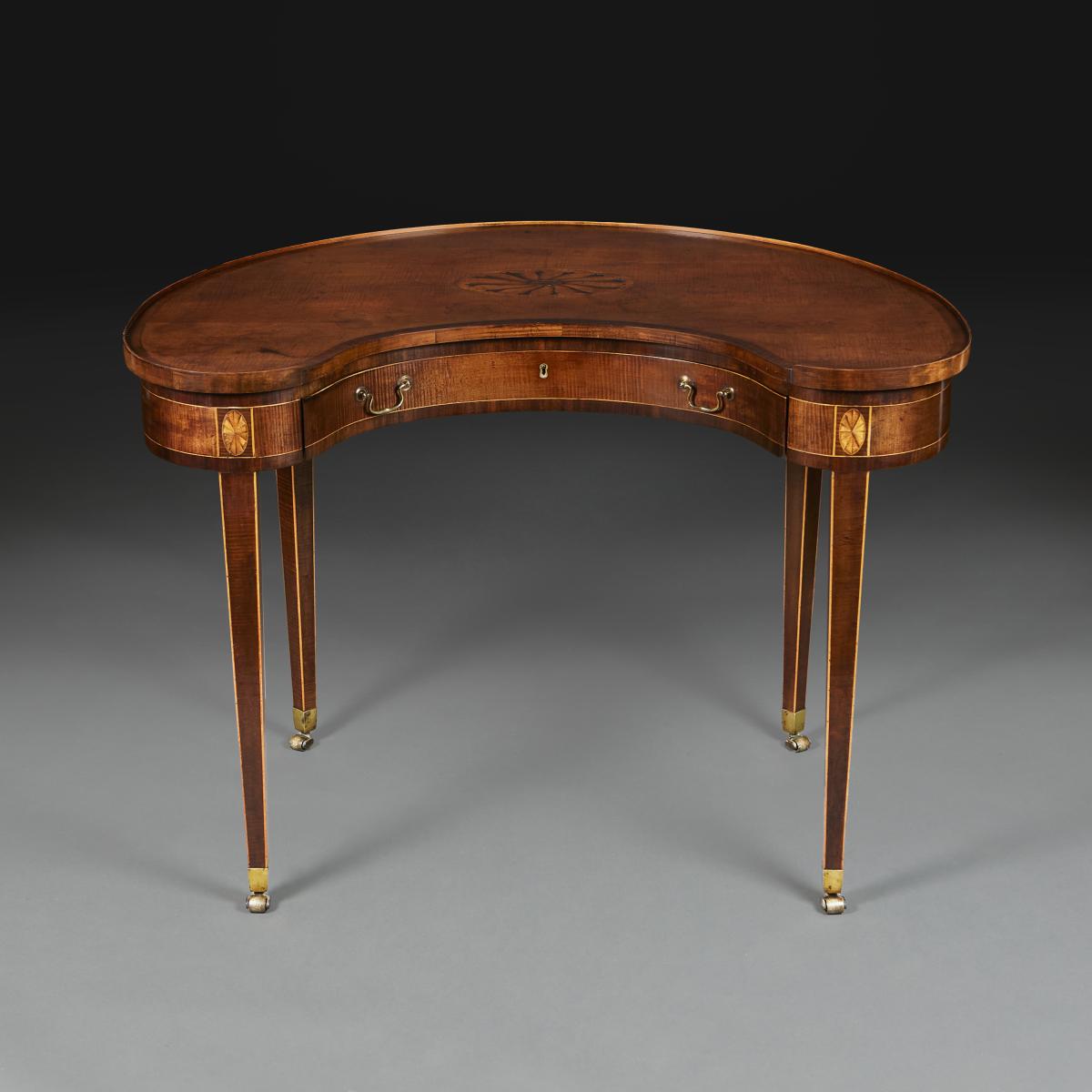 A Rare Kidney Shaped Writing Table