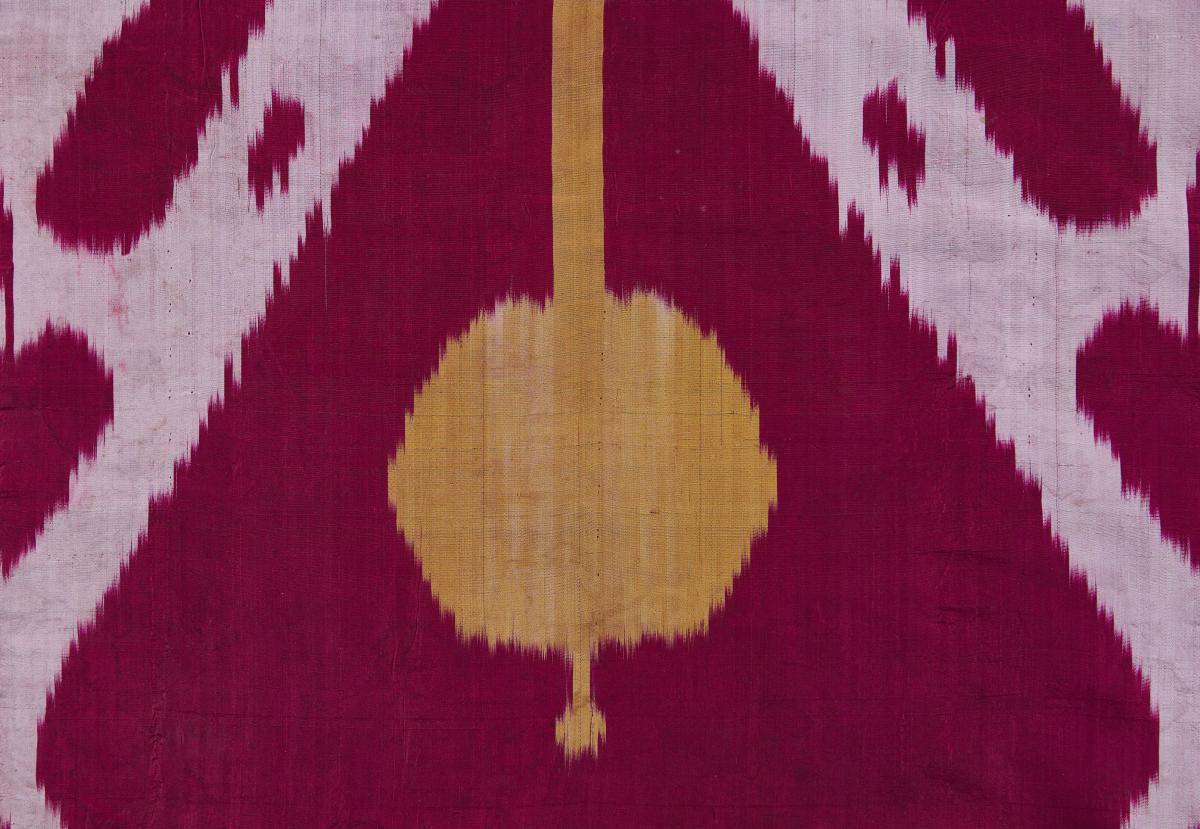 A 19th Century Silk Ikat Panel