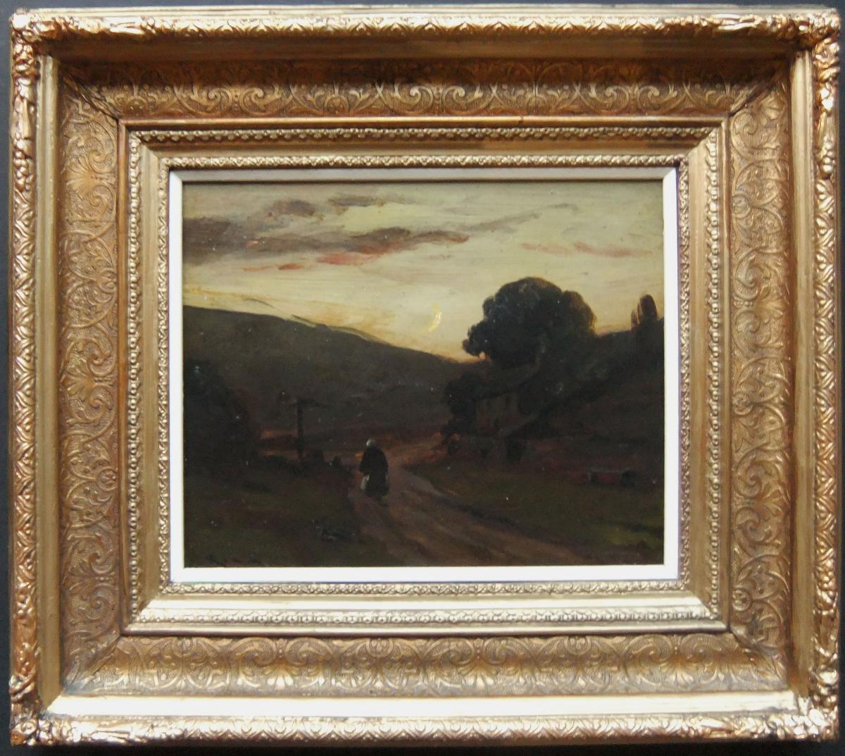 Ernest Higgins Rigg "Gunnerside, The Close of Day" oil painting