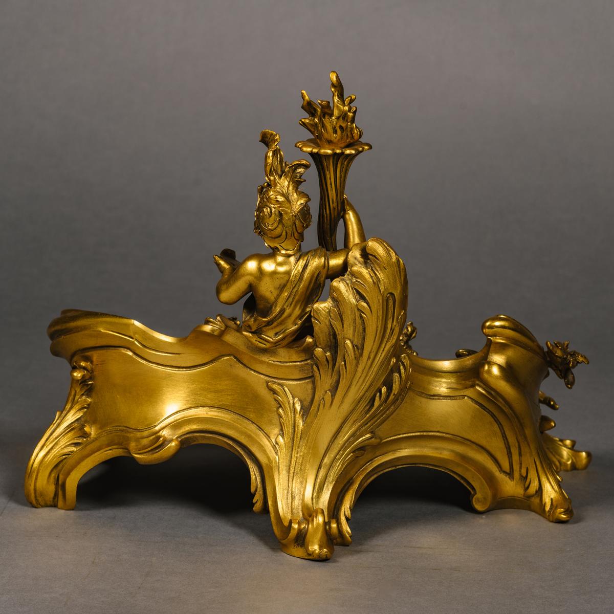 Louis XV Style Gilt-Bronze Inkwell