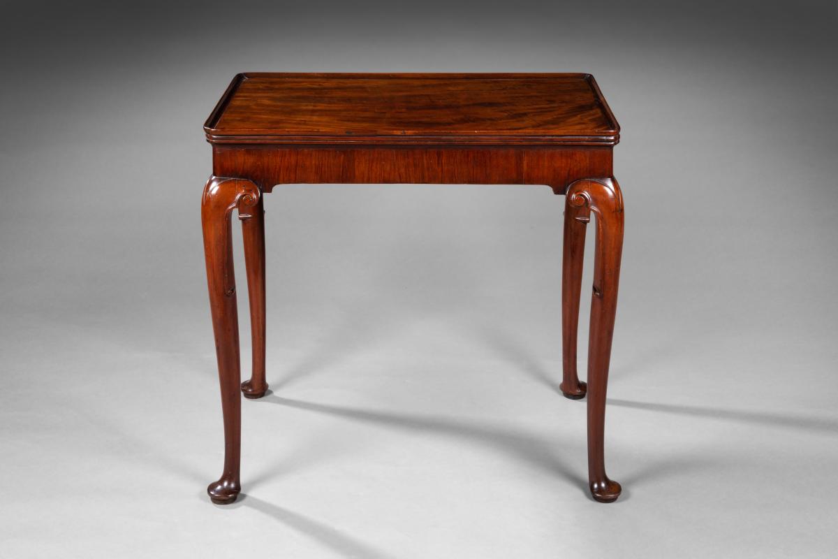 George II mahogany silver table