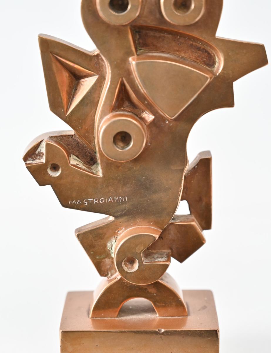 Cast bronze abstract form 2 by Umberto Mastroianni