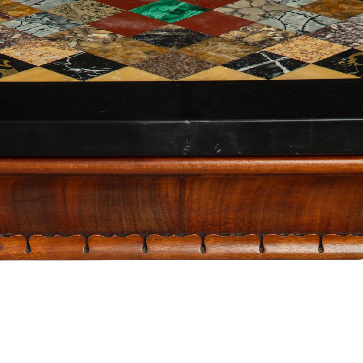 Derbyshire black marble end support specimen table