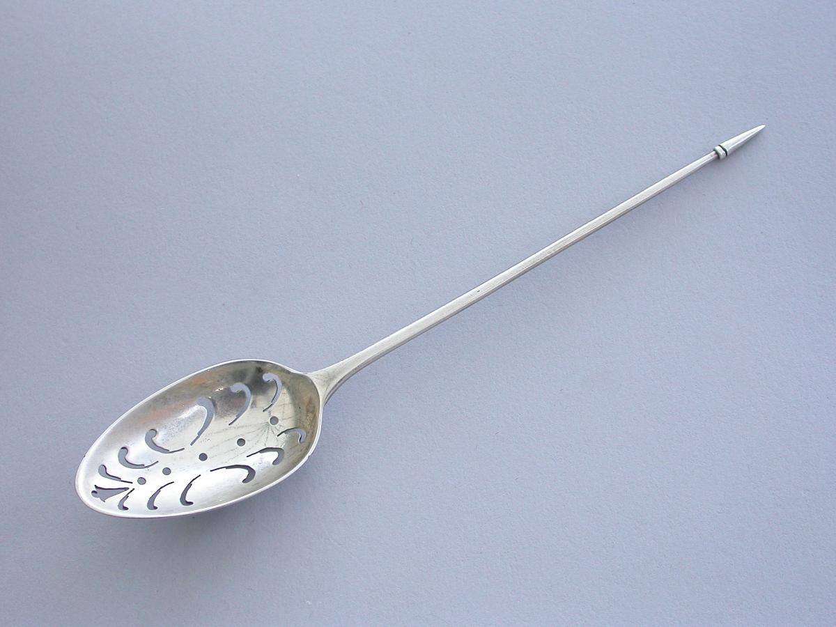 Rare George III Silver Mote Spoon By Hester Bateman, London circa 1775