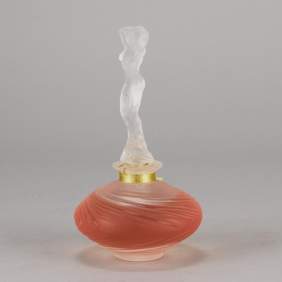  Contemporary Glass Perfume bottle entitled "Naiade" by Lalique Glass