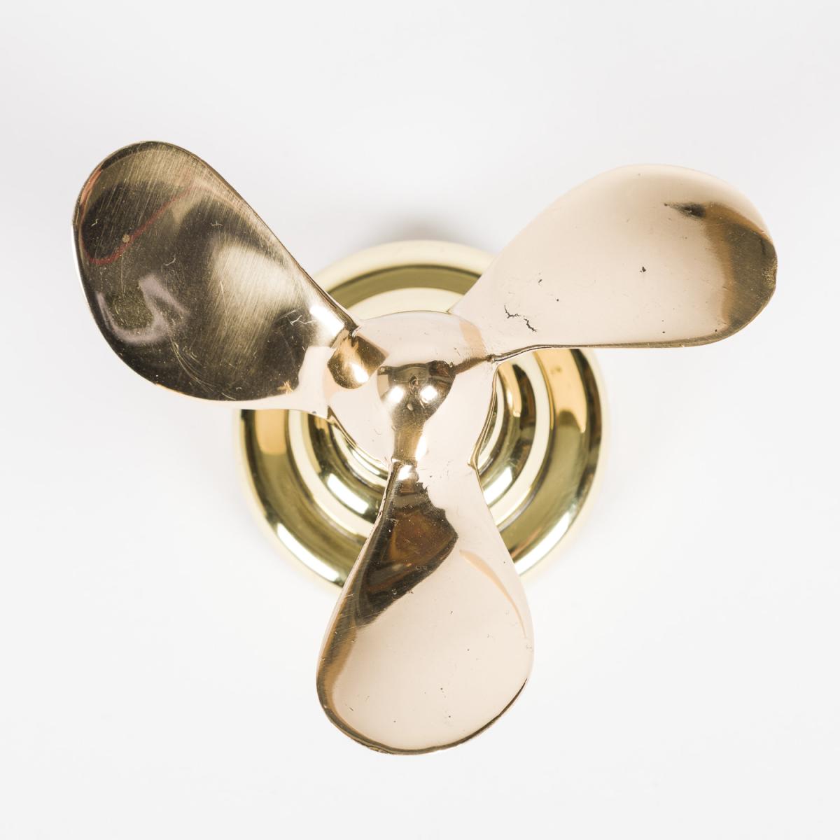 Model propellers commemorating the launch of T.S.S. Bagan, dated 1938.