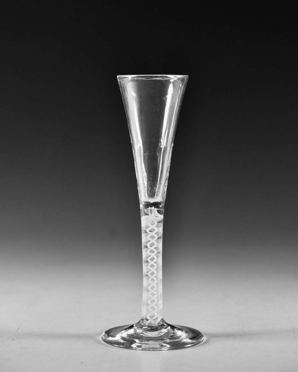 Antique ratafia glass English circa 1765