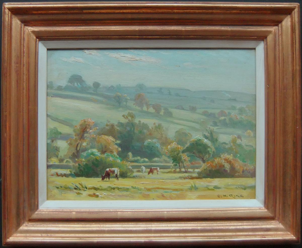 Ernest Higgins Rigg "Low Row, Summer" oil painting 