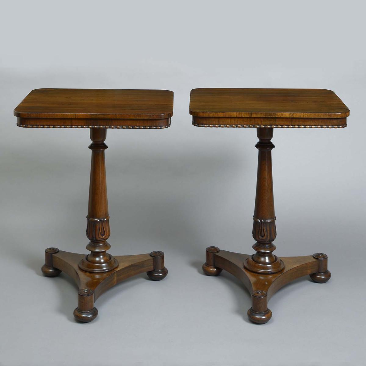 William IV Rosewood Occasional Tables
