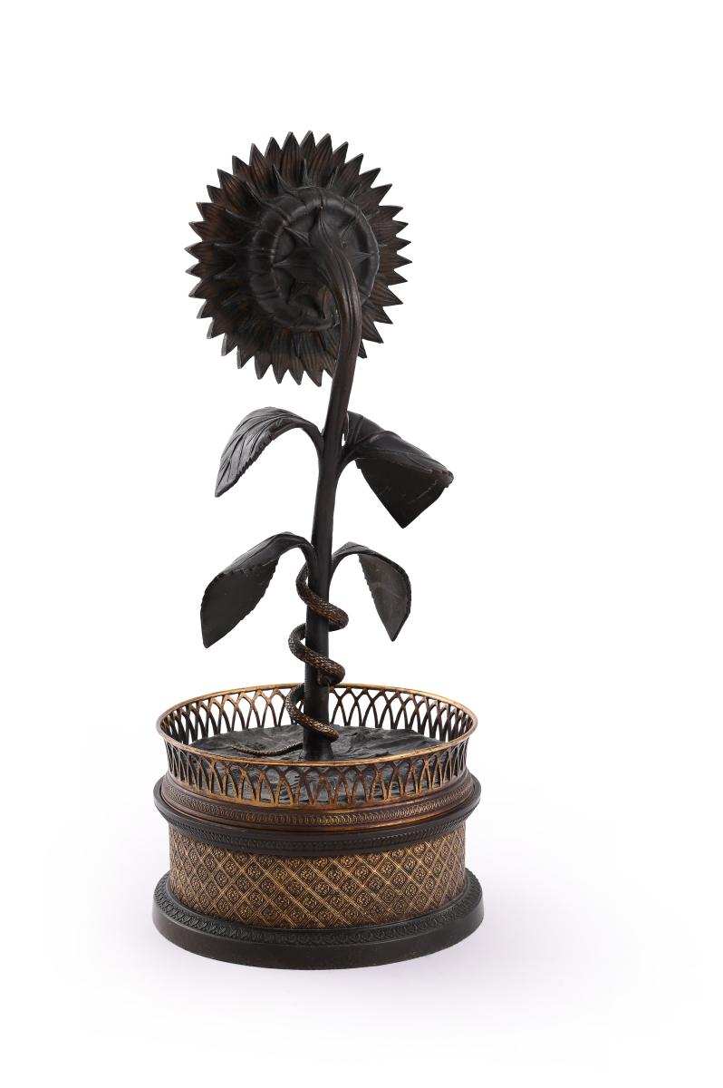 Early 19th century Sunflower clock