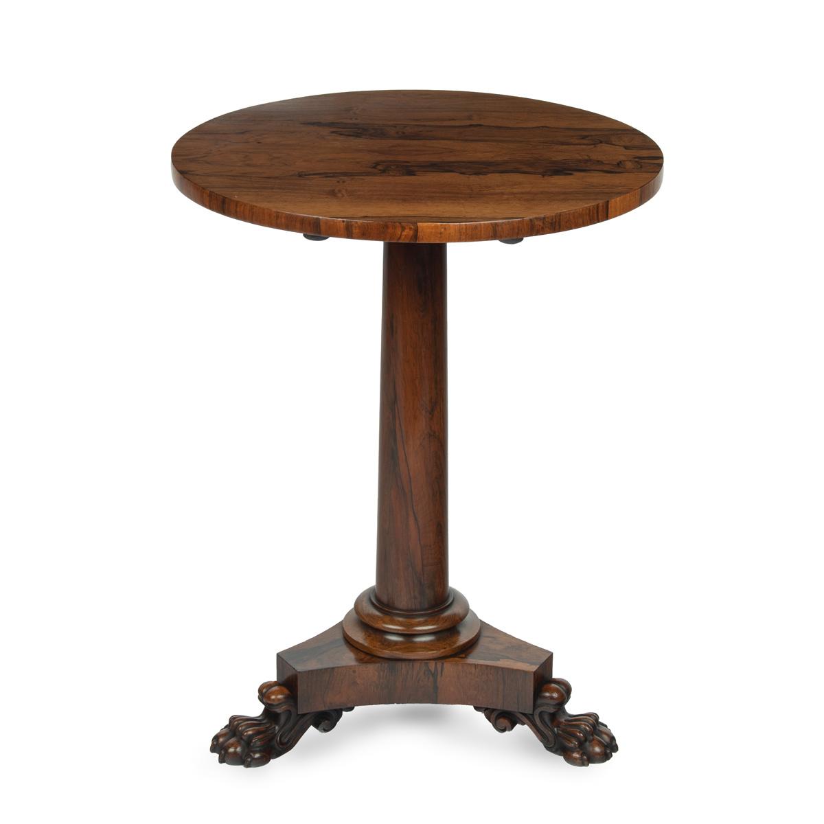 William IV circular occasional tilt-top table