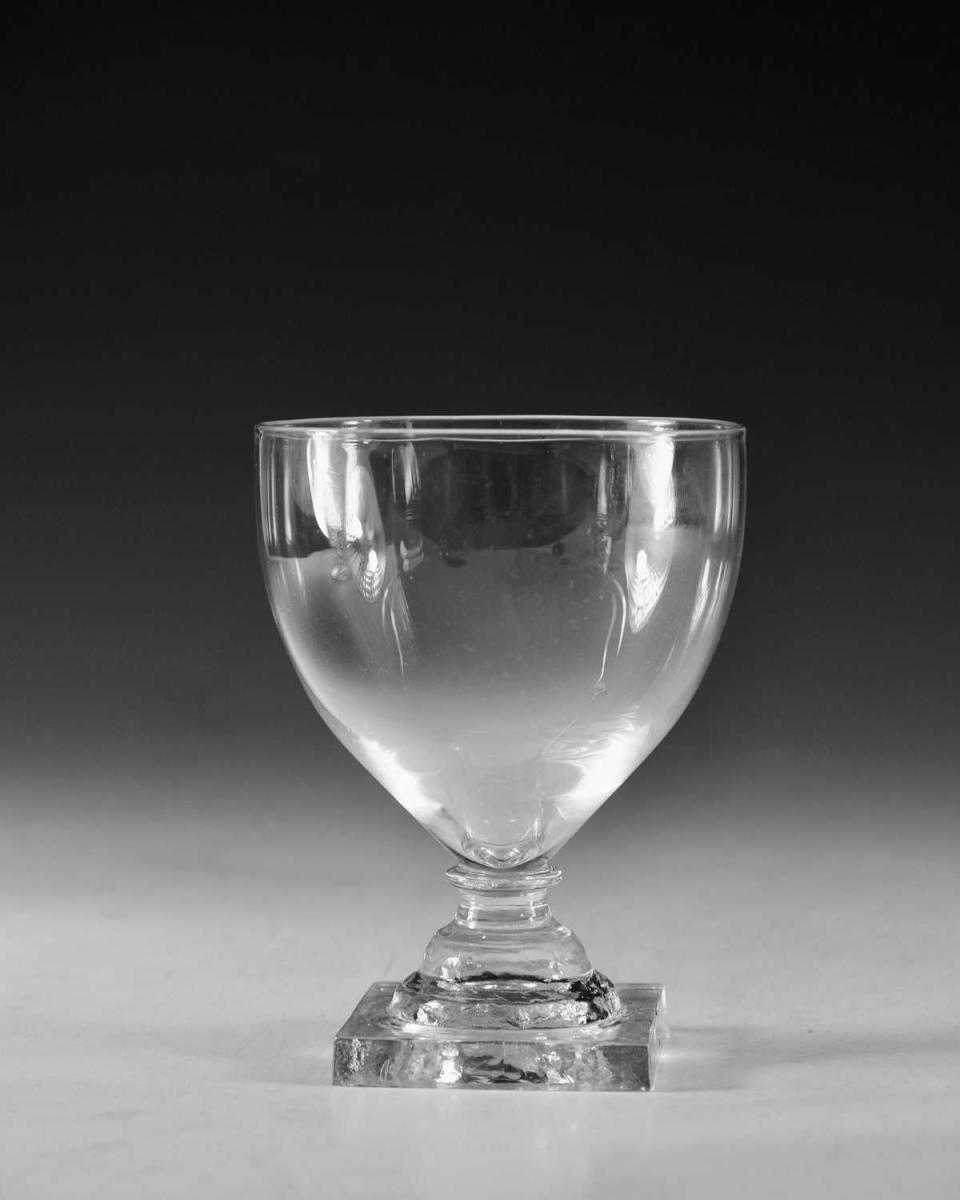 Antique glass rummer English circa 1790