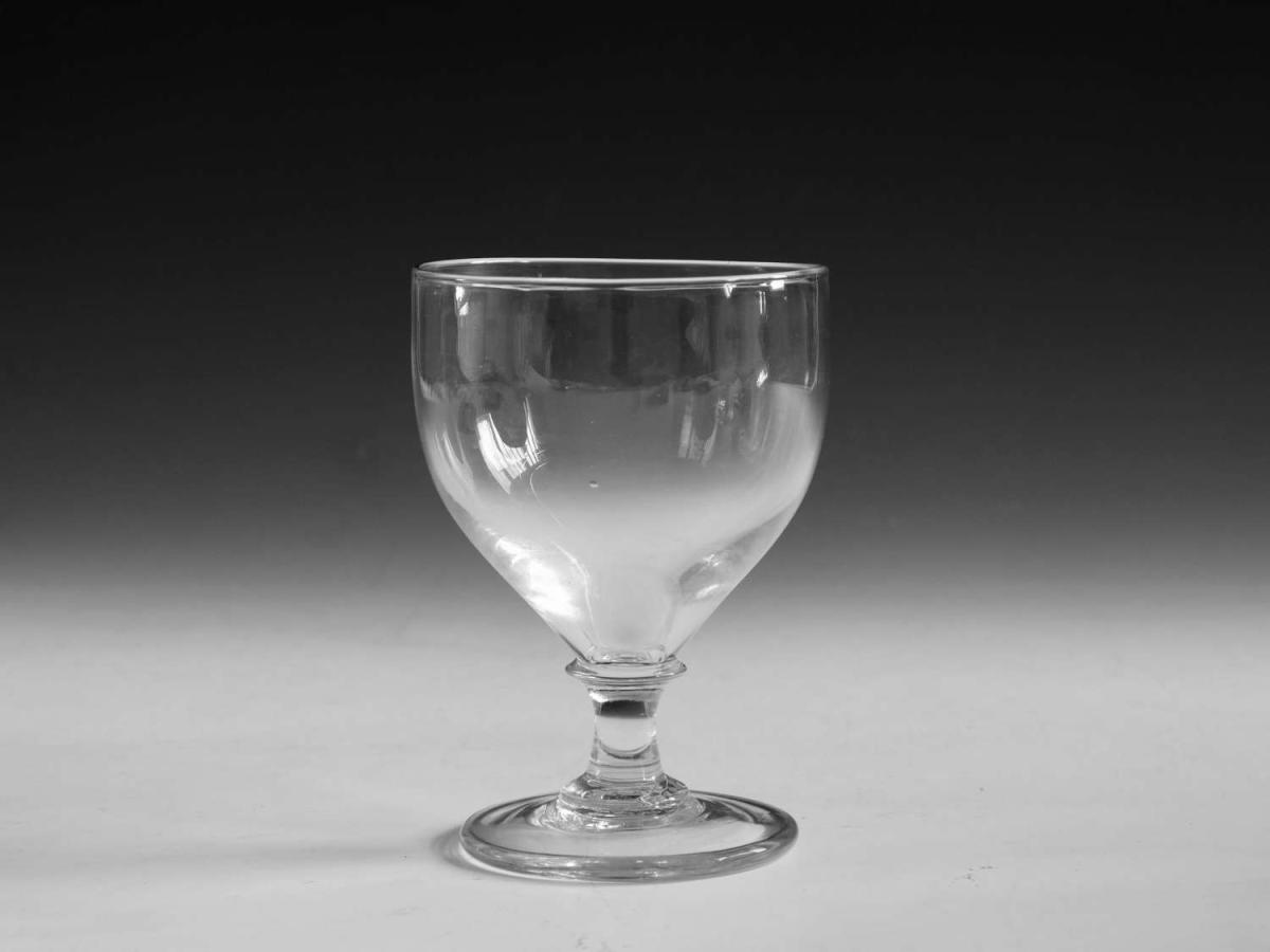 Antique glass rummer ovoid English circa 1800