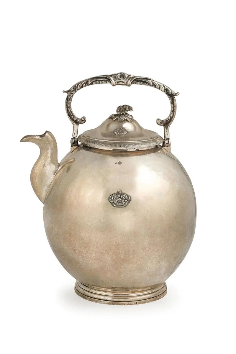 Ottoman Silver Cooling Vessel with the Tughra of Sultan Abdulaziz (R. 1861-1876)