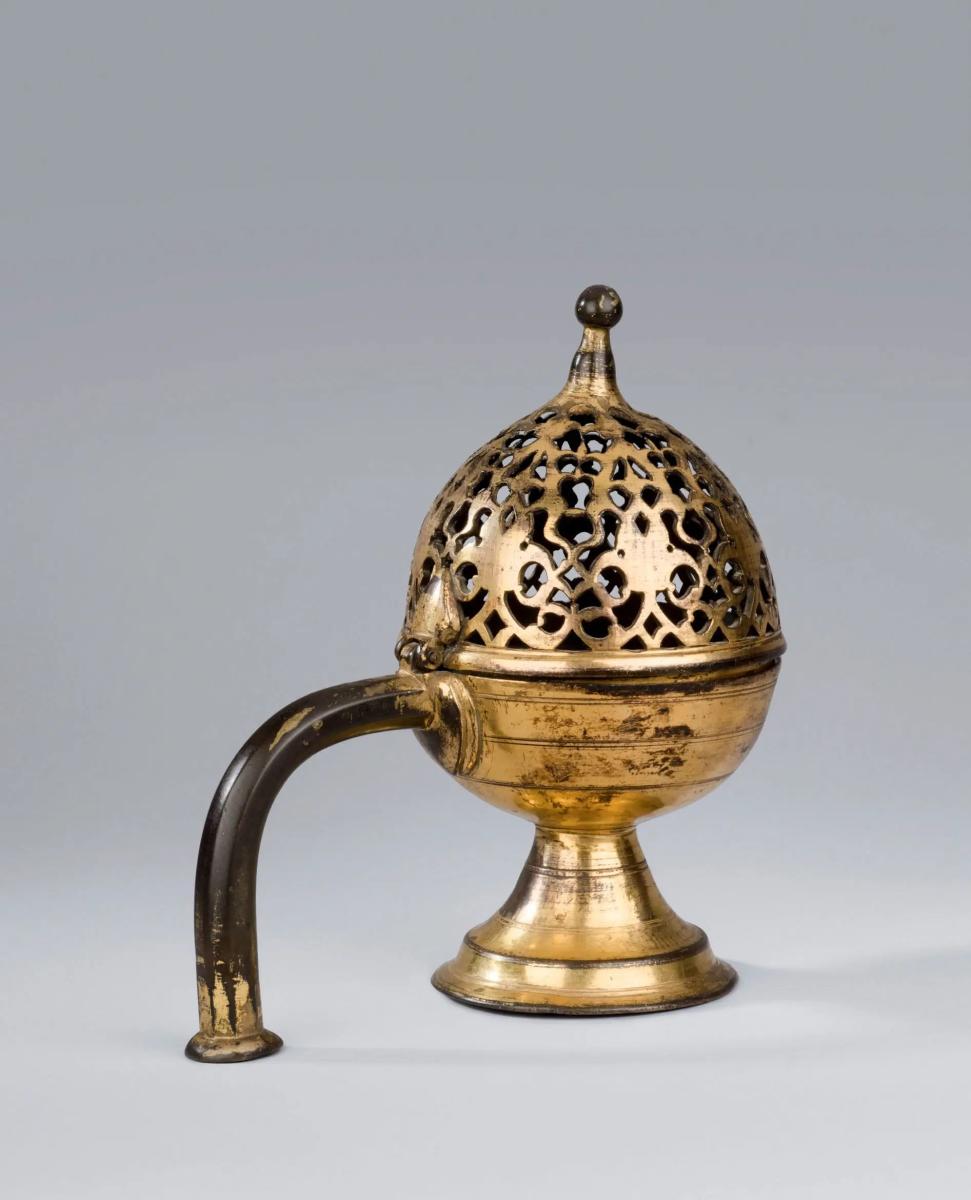 Early Ottoman Gilt-Copper Tombak (Incense-Burner)