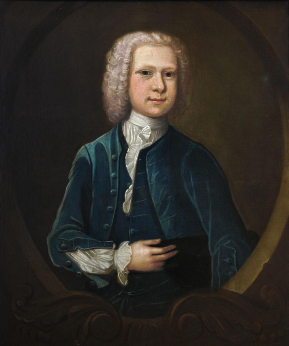 Portrait oil painting of a gentleman, circa 1720, follower of Enoch Seeman the Younger