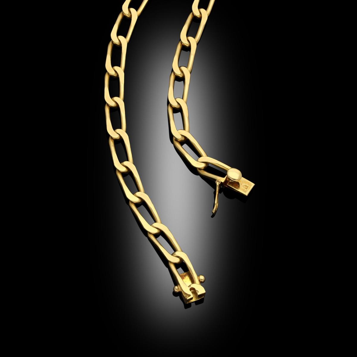 Cartier 18ct Gold Paperclip Long Chain Necklace