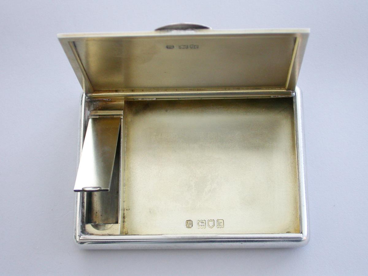 Edwardian Silver Combined Cigarette and Vesta Case J S Bell & Louis Willmott, London 1905