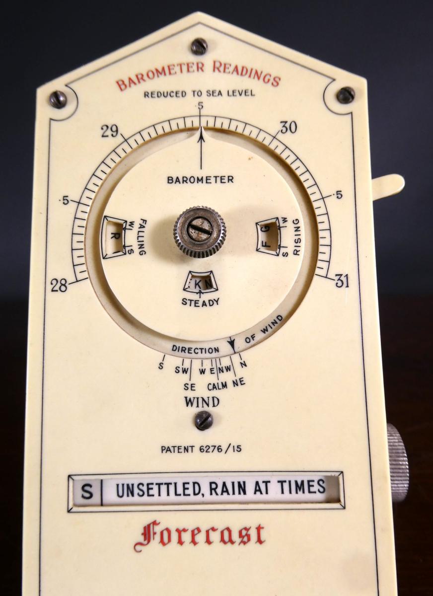 19th Century Negretti and Zambra Bakelite Weather Forecaster
