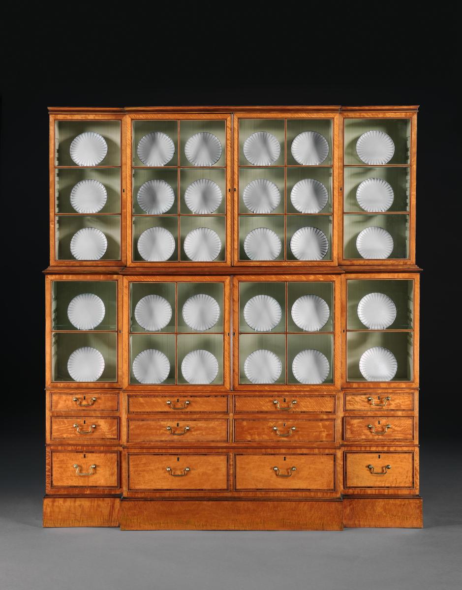 George III Satinwood Display Cabinet