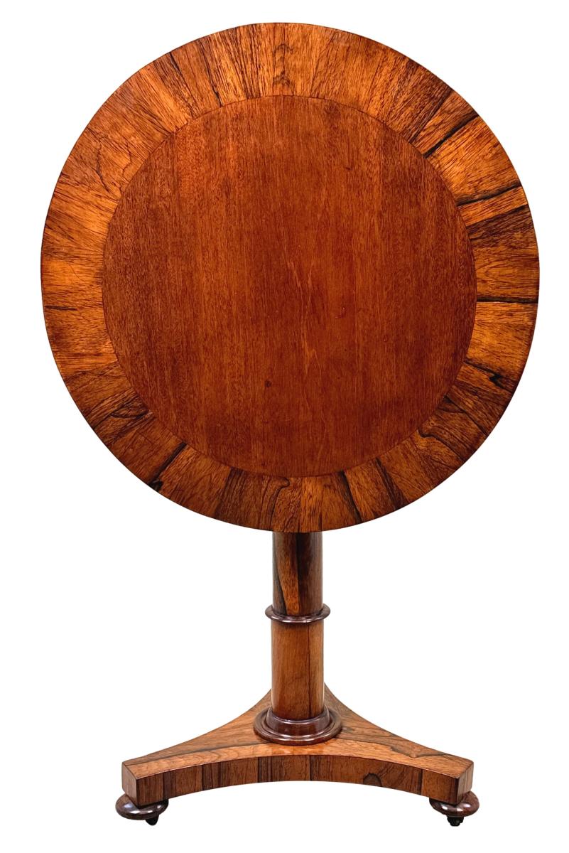 Rosewood Circular Regency Lamp Table