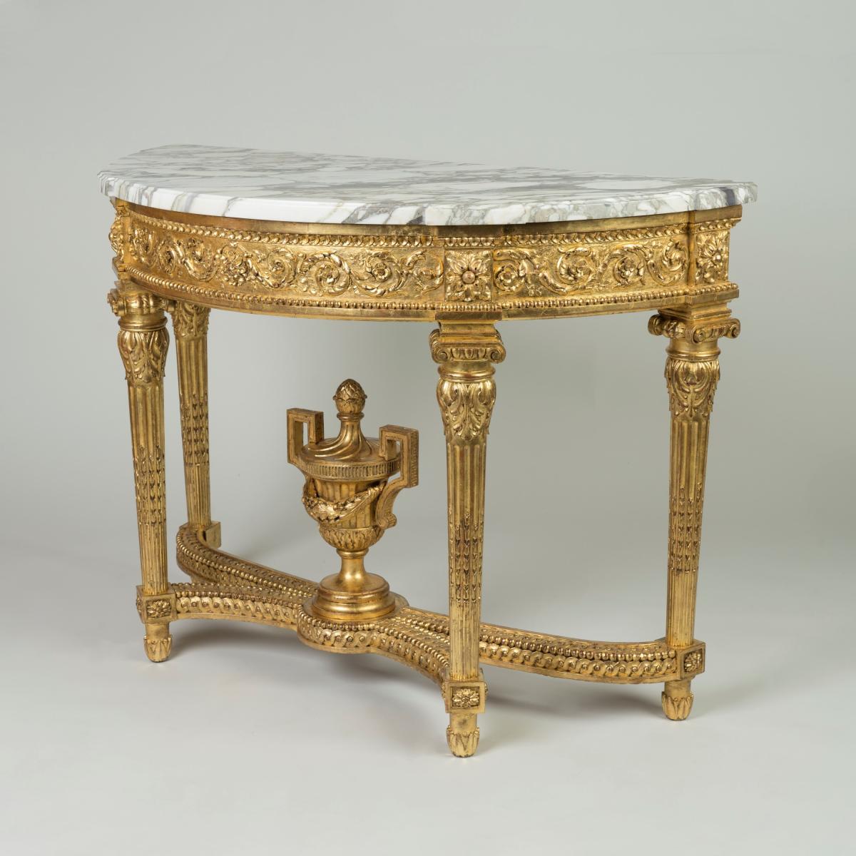 Important Pair of Stately Console Tables