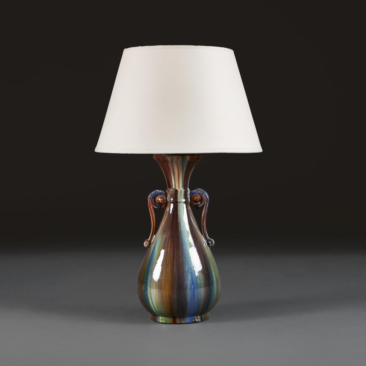 Christopher Dresser Drip Vase as a Lamp