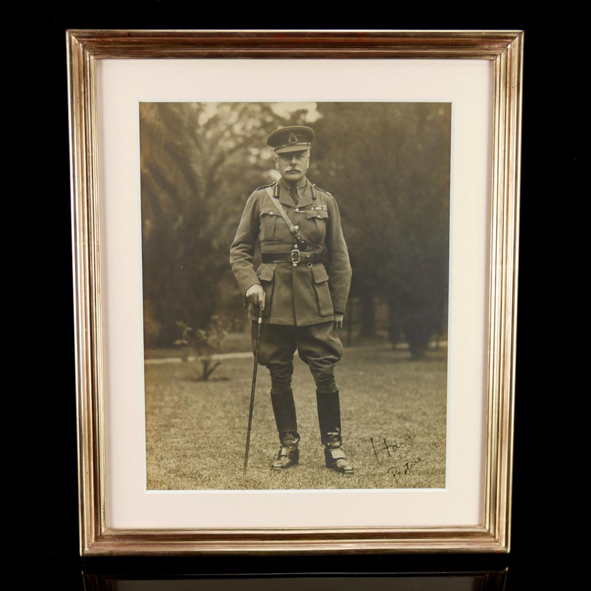 Signed Portrait Photograph of Field Marshal Earl Haig, 1921