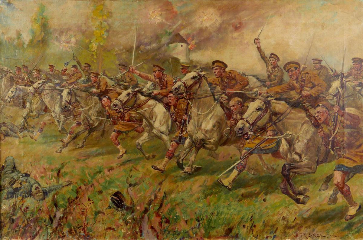 Charge of the Scots Greys and the Black Watch at St Quentin (1914), 1917