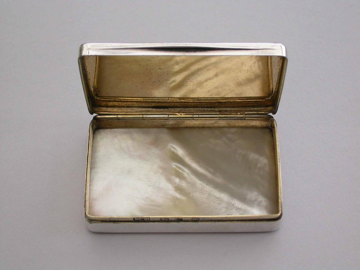 William IV Provincial Silver, Mother of Pearl & Tortoiseshell Snuff Box 1836