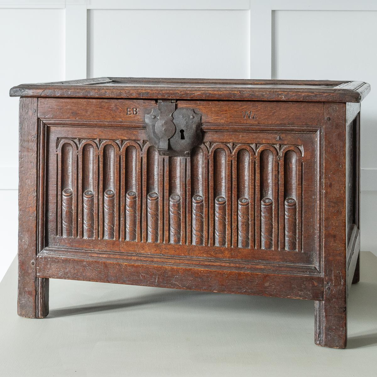 A good James I oak table-box, circa 1610