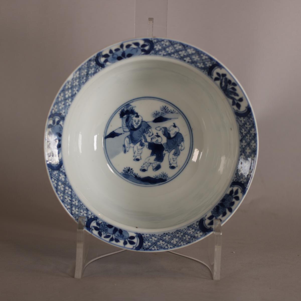 Interior of Kangxi bowl with central roundel