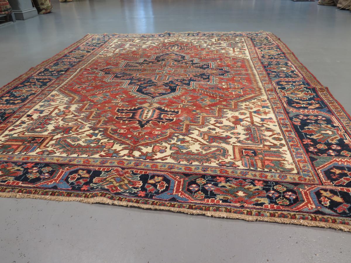 Early 20th Century Heriz Carpet