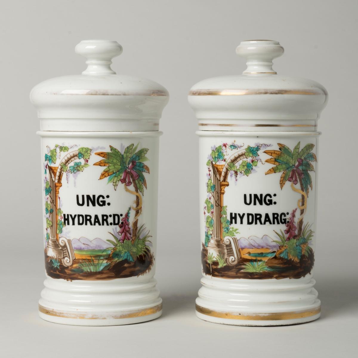 Paris Porcelain Apothecary Jars