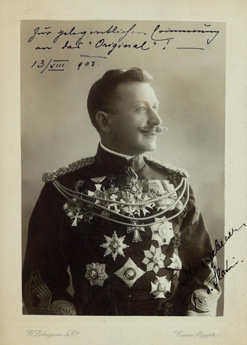 Presentation Portrait of Baron von Slatin (Slatin Pasha), 1903