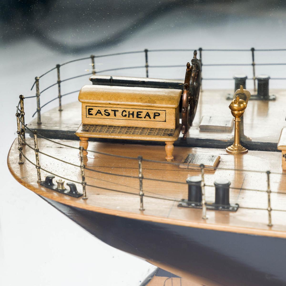 Half hull shipbuilder's model of S.S. Eastcheap by Mackie & Thomson