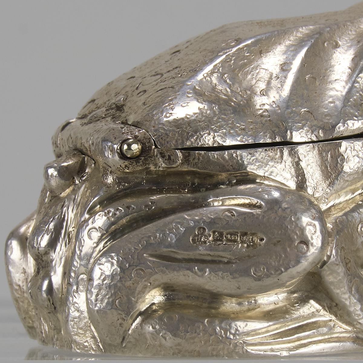 21st Century Contemporary "Frog Cruet Set" English Silver